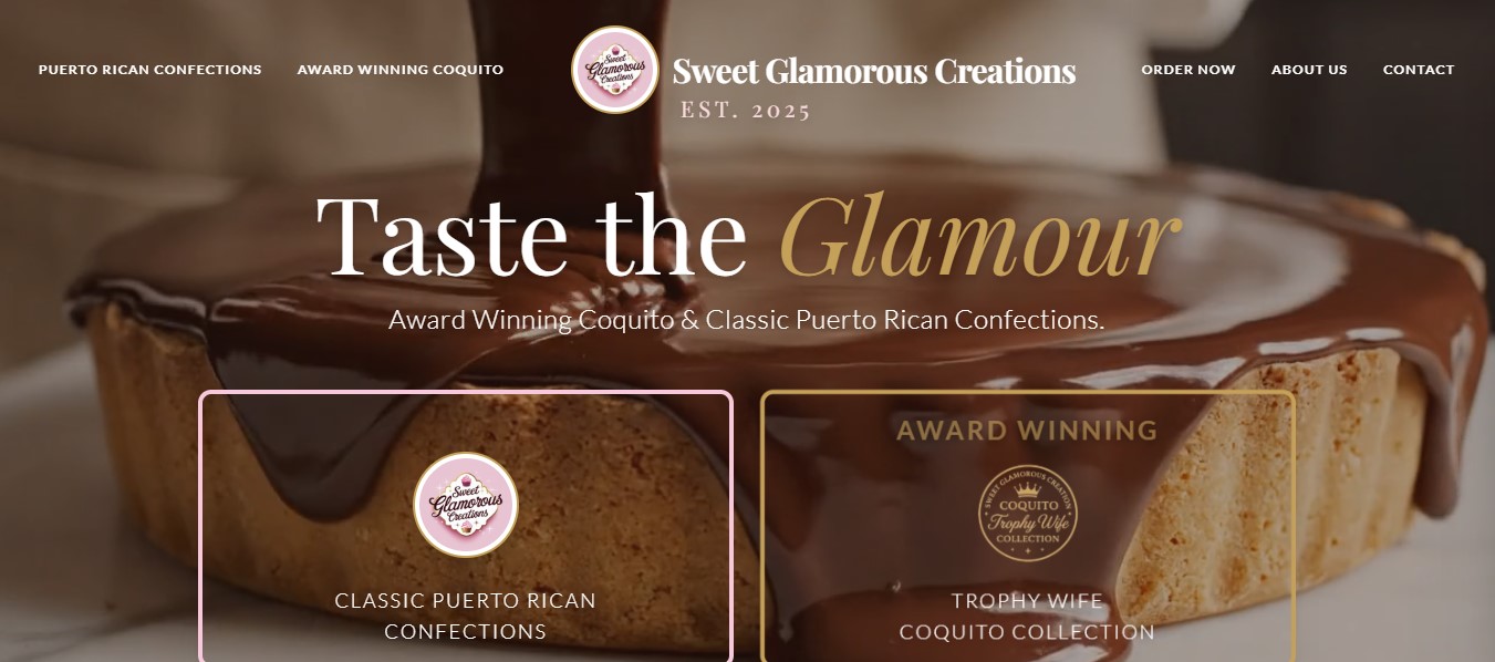 Sweet Glamorous Creations Website